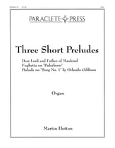 Three Short Preludes Organ sheet music cover